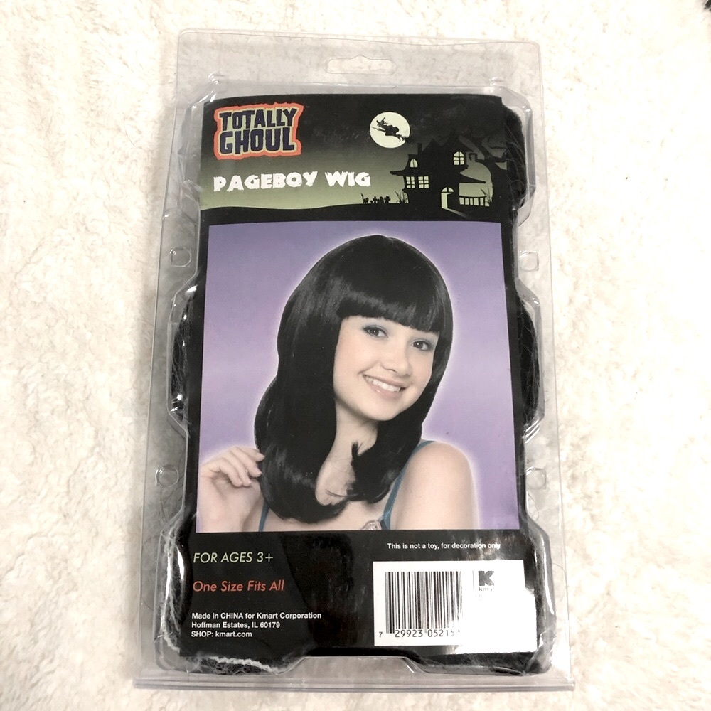 NEW Totally Ghoul pageboy wig for Halloween or Cosplay